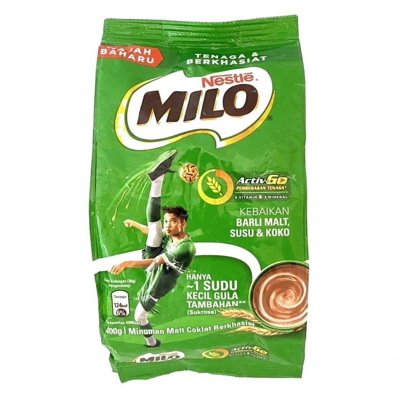Nestle Milo Activ-Go Drink Mix pack, front view